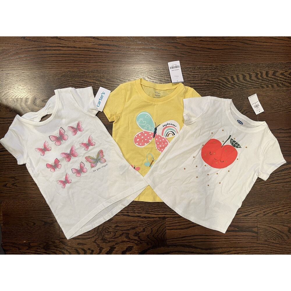 Carter’s/ Old navy bundle of 3 girls tops Sz. 3 NWT